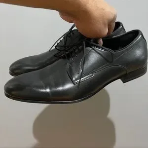 Zara | Shoes | Zara Glossy Shine Dress Shoes Blk Sz 2 45  display picture 3